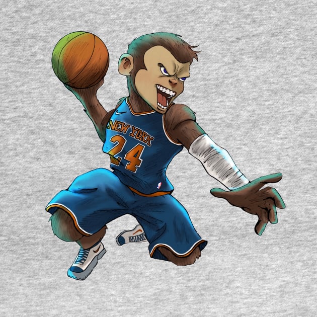 BASKETBALL MONKEY by CG Fan Art